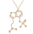 Mushrooms Molecule Pendant Necklace