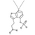 Mushrooms Molecule Pendant Necklace