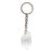Clear Quartz Raw Stone Keychain, Well Done Goods