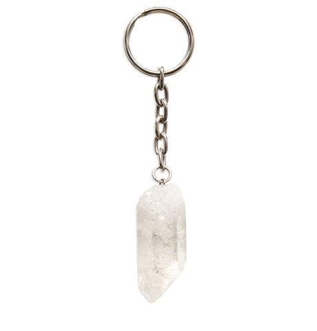 Quartz Crystal Point Stone Keychain, Well Done Goods