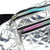Quilted Metallic Silver Fanny Pack, Rainbow Zippers