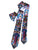 Rainbow Flame Aura Crystal Necktie, Titanium Coated Quartz Tie