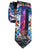Rainbow Flame Aura Crystal Necktie, Titanium Coated Quartz Tie