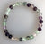 Rainbow Fluorite Stone Bead Mala Stretch Bracelet