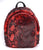 Snakeskin Print Mini Backpack, Silky Fuzzy Faux Fur