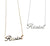 Resist Script Necklace Pendant, by Well Done Goods