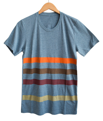 Resistor Code Heather Blue Triblend Adult T-Shirt, Well Done Goods