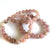 Rose Quartz Stone Bead Mala Bracelet, 8mm