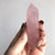 Polished Rose Quartz Towers, Medium