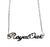 Royal Oak Script Necklace, Silver Neighborhood Name Pendant
