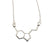 Silver Serotonin Molecule Pendant Necklace, Well Done Goods