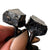 Noble Shungite Electroformed Cufflinks, black oxidized copper