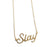 Slay Script Necklace Pendant, by Well Done Goods