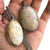 Agatized Coral Pendants, Medium Oval