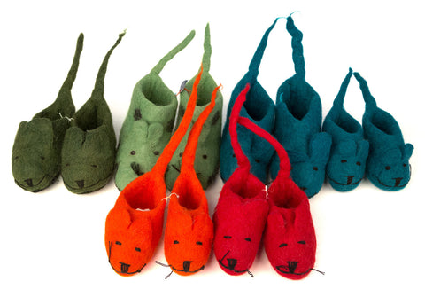 Tiger Solid Color Wool Booties, Well Done Goods