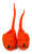 Tiger Solid Color Wool Booties, Dark Orange Booties, Well Done Goods