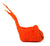 Tiger Solid Color Wool Booties, Dark Orange Baby Booties, Well Done Goods