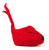 Tiger Solid Color Wool Booties, Red Baby Booties, Well Done Goods