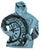 Manhole Cover Print Pullover Hoodie, Spirit of Detroit. Heather Blue Lagoon, Unisex
