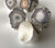 Quartz Stalactite Adjustable Stone Rings, Hammered Silver or Gold