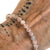 Strawberry Quartz, Rare Stone Bead Mala Stretch Bracelet