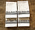Four Food Groups Silkscreen Cloth Bistro Napkins, Set of 4