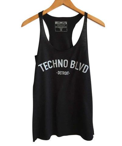 Techno Blvd Women's Black Tank Top, Well Done Goods