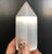 Large Carved Selenite Tower - short