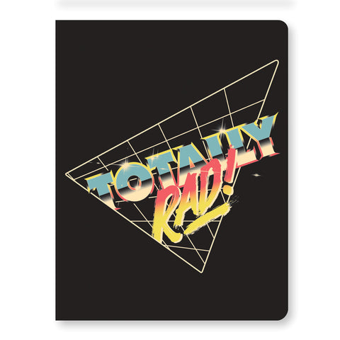 Totally Rad Large Layflat Notebook, by Denik