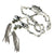 Tourmalinated Quartz Stone Chip, Labradorite, & Freshwater Pearl Beaded Mask Chain