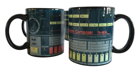 TR-808 Mugs, Drum Machine Coffee Cups. Well Done Goods by Cyberoptix