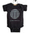 Transmat Logo Black Baby Onesie, Transmat Records, Well Done Goods