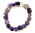 Chunky Amethyst Tumbled Stone Bead Mala Stretch Bracelet