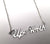 Up North Necklace, Michigan Script Pendant