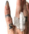Clear Quartz Crystal Cluster Rings, Thin Electroformed Copper Band