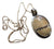 Oval Sterling Silver Dendritic Paintbrush Jasper Pendant, Picture Jasper