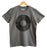 12 Inch Vinyl Record, Black on Charcoal Adult T-Shirt, Well Done Goods