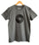 7 Inch Vinyl Record, Black on Charcoal Adult T-Shirt, Well Done Goods
