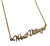 West Village Gold Script Necklace, Detroit Neighborhood Pendant, Well Done Goods
