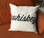 Whiskey Throw Pillow, Script Print. Well Done Goods by Cyberoptix
