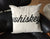 Whiskey 18" x 18" Throw Pillow, Script Silkscreen Print. Well Done Goods by Cyberoptix