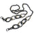 Black & White Labradorite Beaded Link Mask Chain