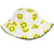 Smiley Face Bucket Hat - white