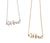 Wine Script Necklace, Drink Pendant, by Well Done Goods