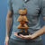 Wooden Yoga Cat Sculpture, Sustainable Hand-Carved Suar wood