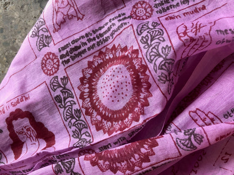 Yoga Pose Scarf, Mauve