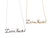 Zero F*cks Script Necklace, Funny Pendant, by Well Done Goods