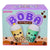 Streamline Ceramics Boba Salt & Pepper Set in its original packaging, featuring two cute ceramic boba cups with yellow and green bodies, brown pearl details, and white lids.