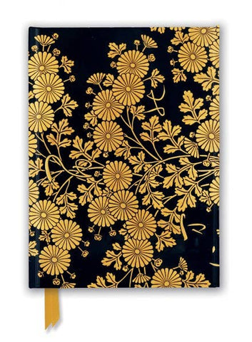 Foil Stamped Notebook, Uematsu Hobi: Box Decorated with Chrysanthemums Journal