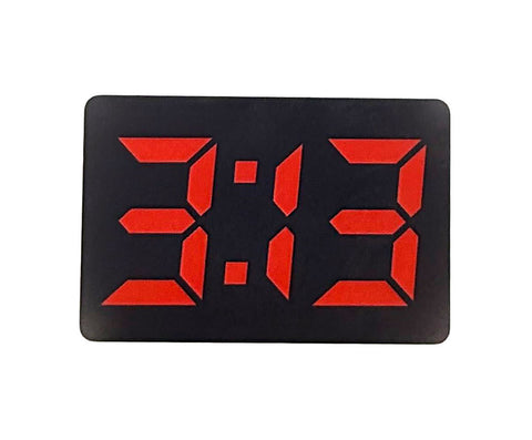 313 Magnet, LED Clock Numbers. Aluminum Refrigerator Magnet, Detroit Souvenir
